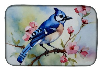 Blue Jay Dish Drying Mat Absorbent Dish Drying Mat Pad for Kitchen Counter Dish Drainer Mat for Countertop, 14 x 21", Multicolor